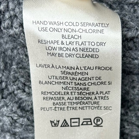 Free People Oversized Charcoal Crew Neck Sweater Women’s S CASUAL - Picture 14 of 16